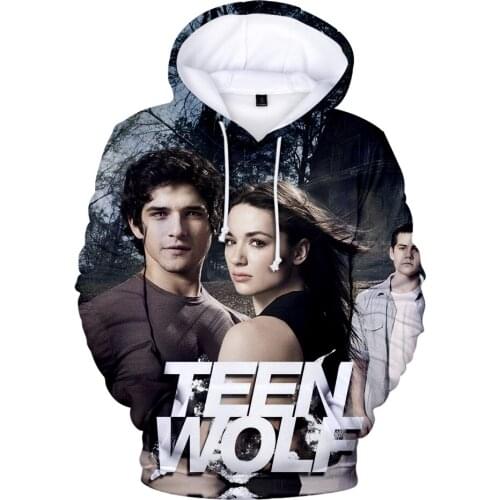 Teen Wolf Trendy Style 3D Pirited Hoodies Sweatshirt Harajuku Casual Streetwear Boys Girls Clothes Women/men Long Sleeve 2020