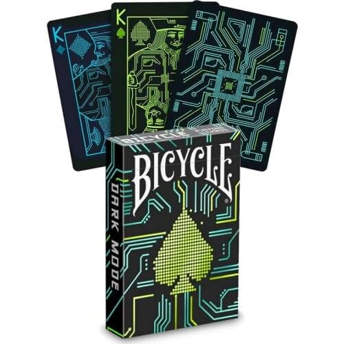 Bicycle Dark Mode Playing Cards USPCC Collectable Deck Poker Size Card Games Magic Trick Props for Magician