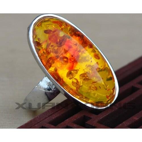 Drop Shipping Womens Rings Yellow Jades Thumb Rings 2019 Gift for Females Fashion Jewelry Free Shipping