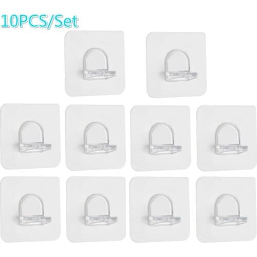 10Pcs Shelf Support Adhesive Pegs Plastic Closet Cabinet Shelf Support Clips Wall Hanger For Kitchen Bathroom Accessories