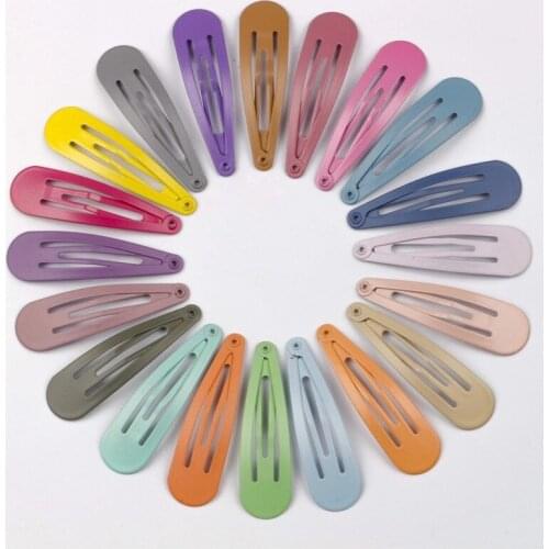 20/30Pcs/Lot New Mix Hair Clips Barrette Lovely Children Matte Scrub BB Hairpins Metal Snap Hair Styling Women Hair Accessories