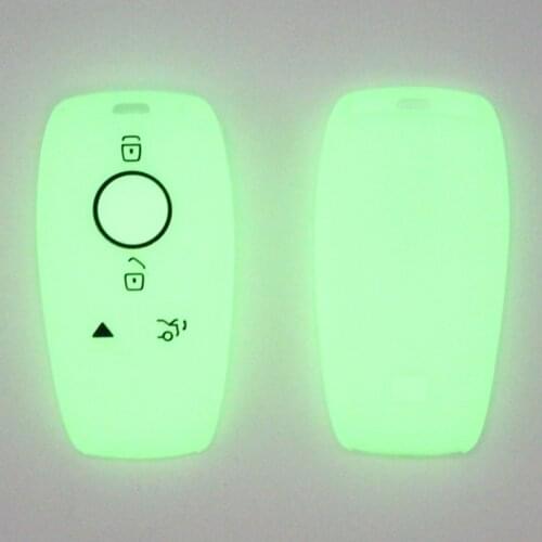 3PC KAPU 4 Buttons Key Rings For Mercedes Benz AMG Key 2017 E W213 Class Silicone Protector Case Key Cover Fob Silicone Key Case