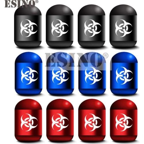 4 x Car Styling Aluminum Alloy Umbrella Corporation Wheel Tire Valve Caps Wheel Tires Valves Tyre Stem Air Caps Airtight Covers