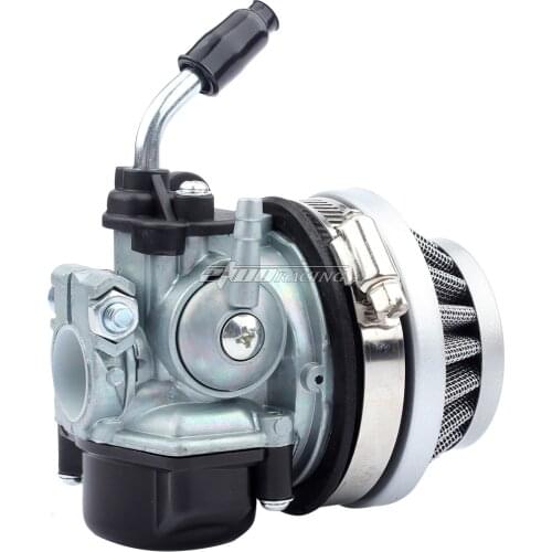 49cc 50cc 80cc Carb Carburetor With Air Filter For 2 Stroke Engine Motorized Bicycle Mini Moto Dirt Pocket Bike ATV Quad Silver