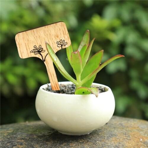 50 Pcs Plant Labels Vegetable Garden Brand Marker Pens T-shaped Plant Labels Garden Plant Accessories