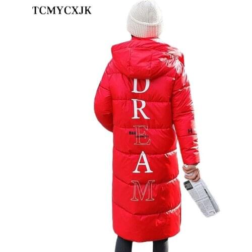 Glossy Cotton-padded Winter Womens Hooded Jacket 2021 Plus Size Clothing Thread Sleeve Letter Printing Korean Rain Coat Women