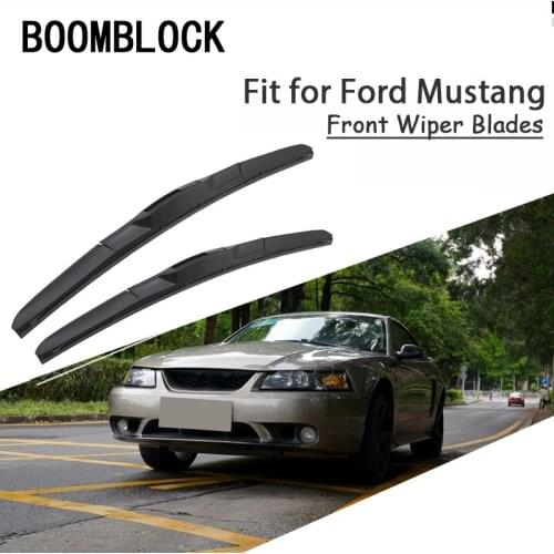 BOOMBLOCK 2PCS High Quality Front Windshield Wiper Bladest For Ford Mustang 4 5 6 th GT Accessories