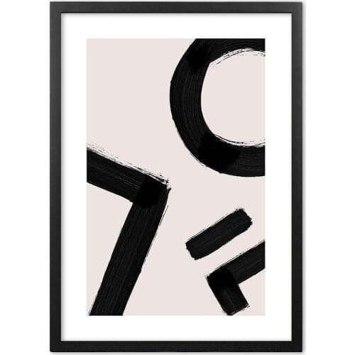 Ink Marks Minimalist Abstract Nordic Wall Art Print Paper Painting Nordic Poster And Prints Wall Pictures For Living Room Decor