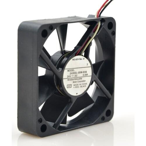 FOR NMB 6015 24V 0.08A 6cm 3 Line Double Ball Inverter cooling Fan 2406GL-05W-B39
