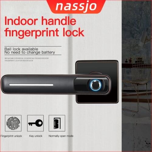 Nassjo Fingerprint Door Lock Smart Digital Lock Electric Intelligent Lock Fingerprint Password For Home Safety
