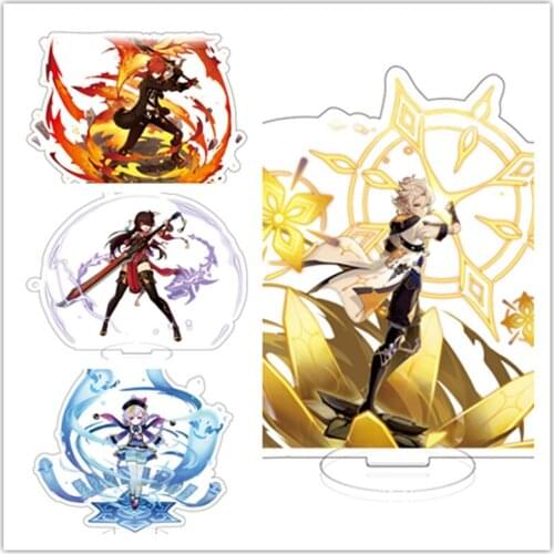 Anime Game genshin impact Acrylic Stand Model Figure Toy Figures Decoration Cosplay superhero Christmas Gift Prop Collection