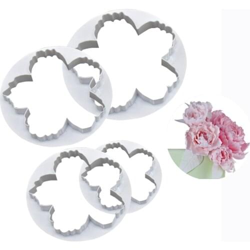 Peony Rose Petal Shape Cutter Mold Flower Fondant Flower Cutter Gumpaste Mould Cake Decorating Tools Sugarcraft Mold