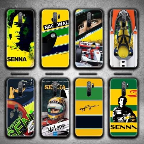 Racing Ayrton Senna Phone Case for Redmi 9A 9 8A 7 6 6A Note 9 8 8T Pro Max K20 K30 Pro
