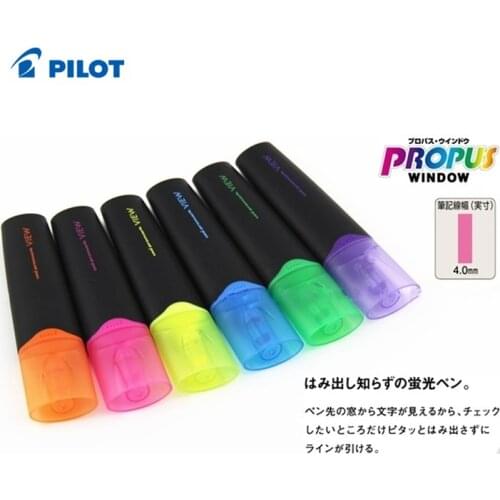 Japan UNI Mitsubishi USP-200 Window Highlighter VIEW Precision Crossed 6 Colors 5 mm