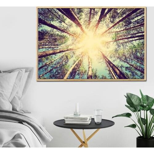 Canvas Painting Trees Landscape Poster Road To The Dream Wall Pictures for Living Room Home Decor Wall Art Cuadros Decoracion