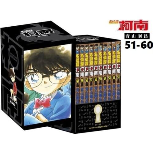 10 Books Detective Conan Vol.51-60 Chinese Manga Book Japan Comic Reasoning Suspense Child Kids Teenager Adult Story Libros Book