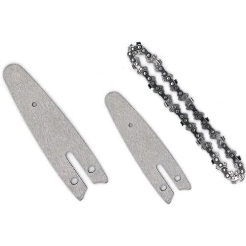 Electric Chainsaw Links Chain Kit Portable Replacement Guide Plate Saw Mill Chain for Mini 4 inch Wood Cutting Chainsaw Access