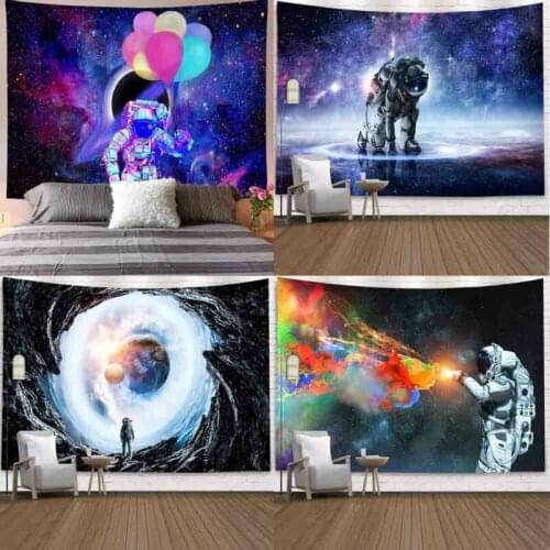 New Astronaut Tapestry Bohemian Space Wall Hanging Galaxy Home Blanket Yoga Mat Beach Picnic Towel Decor