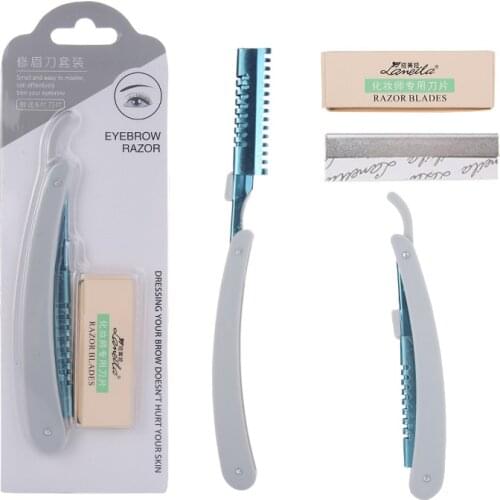 Eyebrow Knifes Razors Professional Face Change Blade Type Knife Stainless Steel Salon Rasoir De Darbier Hairdressing Trimmer