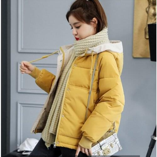 Cotton-Padded Clothes Womens Winter 2020 New Korean Coat Cotton Jacket Loose Cotton Overcoat Parka Female Outwear Hooded