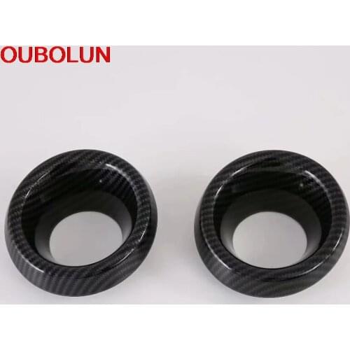 OUBOLUN For Kia Cerato Forte k3 2019 Front Fog Light Lamp Frame Sticker Decoration Cover Trim Styling Exterior Accessories ABS