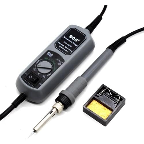 Yarboly 908+ Soldering Station Mini Portable Adjustable Electric soldering iron Welding Tools For SMT SMD Welding Rework Repair