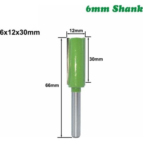 7pcs/set Shank Single Double Flute Straight Bit Milling Cutter For Wood Tungsten Carbide Router Bit Woodwork Tool