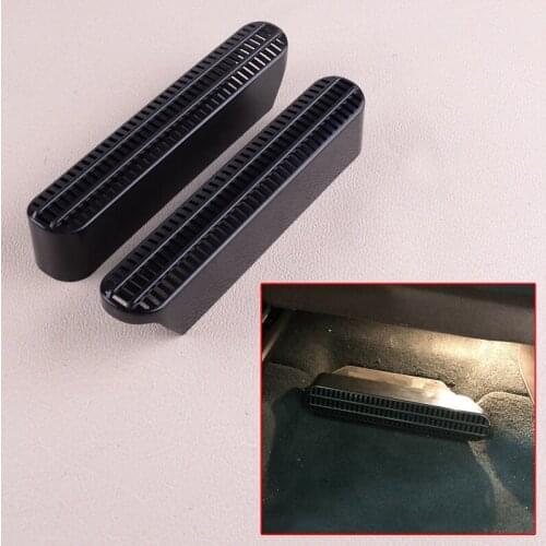 2Pcs Black Car Auto Front Seat Under Air Vent Outlet Dust Cover Trim Dustproof Fit For-BMW X5 G05 X7 G07 2019