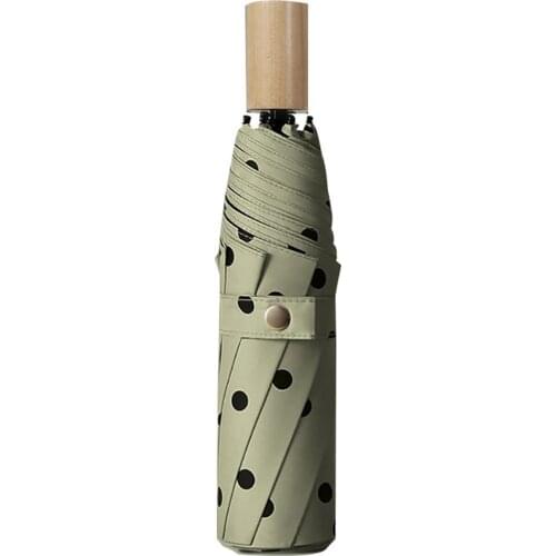 Foldable Vinyl Sunscreen UV Protection Umbrella Korea Simple Style Sun Umbrella For Women Girls