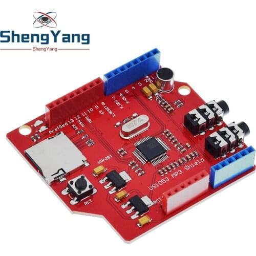 VS1053 VS1053B Stereo Audio MP3 Player Shield Record Decode Development Board Module With TF Card Slot For Arduino UNO R3