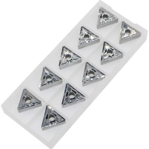 Carbide Turning Inserts TNMG 332 Triangular Lathe Tool Inserts TNMG 160408-HA H01 Suitable for Processing Aluminum Alloy