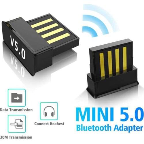 USB Bluetooth Adapters BT 5.0 USB Wireless Computer Adapter Audio Receiver Transmitter Dongles Laptop Earphone BLE Mini Sender