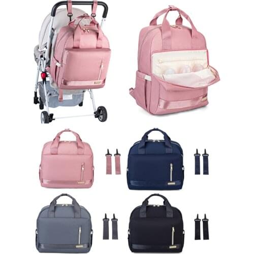 Fashion Mummy Maternity Nappy Diaper Bag Waterproof Large Capacity Travel Backpack Nursing Bags for Baby Care with Stroller Hook
