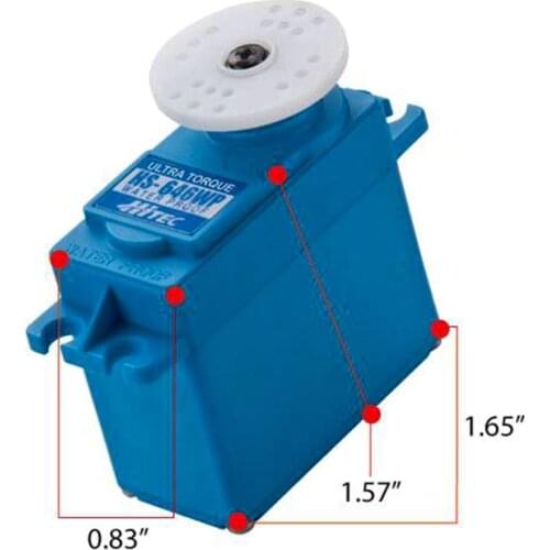 FATJAY Hitec HS-646WP High Voltage High Torque Analog IP67 Waterproof Servo