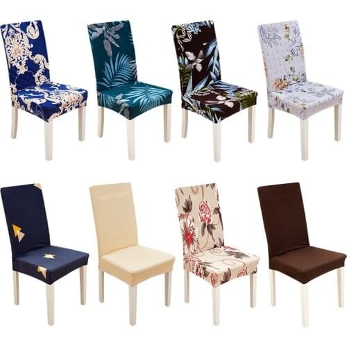 1pc Print Spandex Stretch Chair Cover Elastic Seat Cover Office Chair Slipcovers Wedding Restaurant Banquet Hotel Universal Size