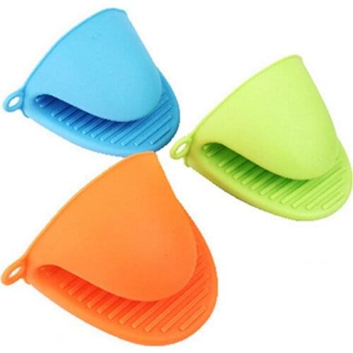 1Pcs Pure Color Heat-Resistant Multifunction Kitchen Oven Holder BBQ Baking Silicone Mitt GloveTool Kitchen Gadgets
