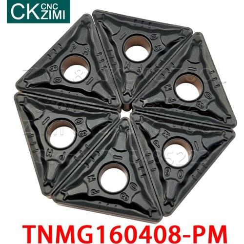 10pcs TNMG 160408 TNMG160408-PM TNMG332-PM Carbide Inserts External Turning Tool CNC Mechanical lathe Cutter Tools for cast iron