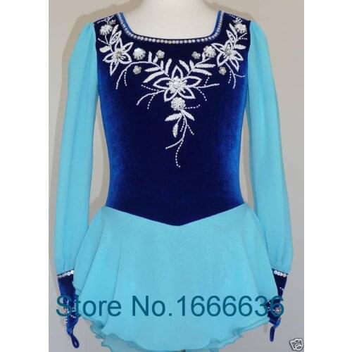 2016 Girls Figure Skating Dresses Fashion New Brand Vogue Figure Skating Competition Dress Customized DR3114