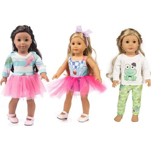 3Sets Fashion Doll Clothes-My Little Baby Dress-18 Inch/43-46cm Life/generation Doll Accessories-new Born Outfit for Girls Gift