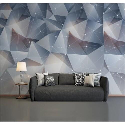 Xuesu 3d stereo triangle modern minimalist background wall paper mural custom wallpaper mural 3D/5D/8D