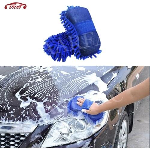 Auto Car Microfiber Wash Sponge Premium Chenille Lint-free Scratch-free Ultra Soft Automobile Cleaning Universal Car