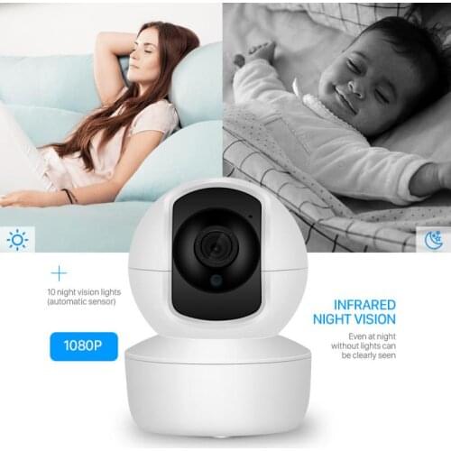 1080P Wireless IP Camera AI human Tracking Home Security Surveillance Wifi Camera Baby Monitor