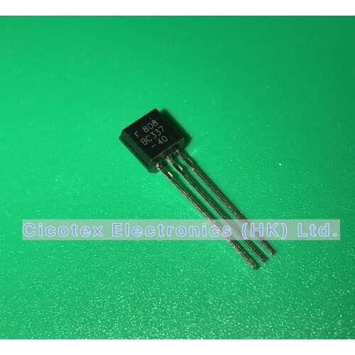 50pcs/lot BC337-40 TO92 BC33740 BC337 -40 TRANS NPN 45V 0.8A TO-92 BC337-40RL1G