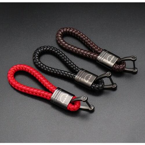 For MAN TGX TGM TGA TGS TGE Far Fashion Leather New Car Logo metal Keychain Metal Alloy Buckle Waist Car Key leather Chain Key