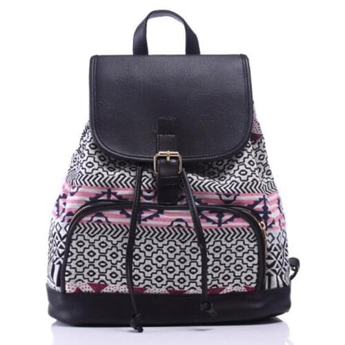 Joyloading Canvas Schoolbag Backpack Hmxpls Bohemia Boho Style Girls Fashionable Pack