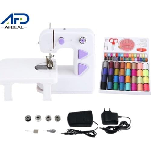 Household Sewing Machine with Foot Pedal Light Portable Household Sewing Machines Needlework Accessories for Home Beginners