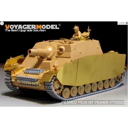 Voyager PEA405 1/35 WWII German Sturmpanzer IV Brummbar Late Version Side Skirts Upgrade Kit