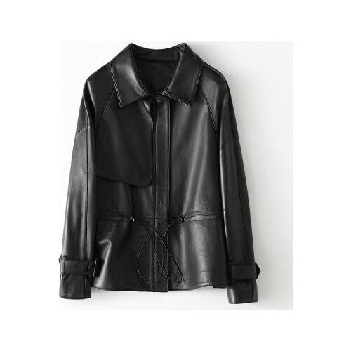 Top brand New Fashion 2020 Genuine Goat Leather Jacket H67 high quality