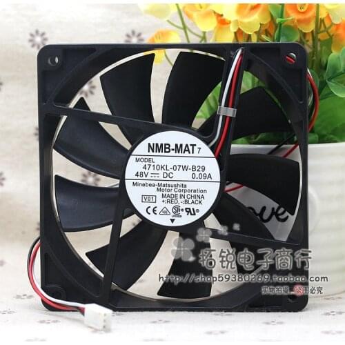 NEW NMB-MAT Minebea 4710KL-07W-B29 48V 0.09A 120*120*25MM 3PIN cooling fan