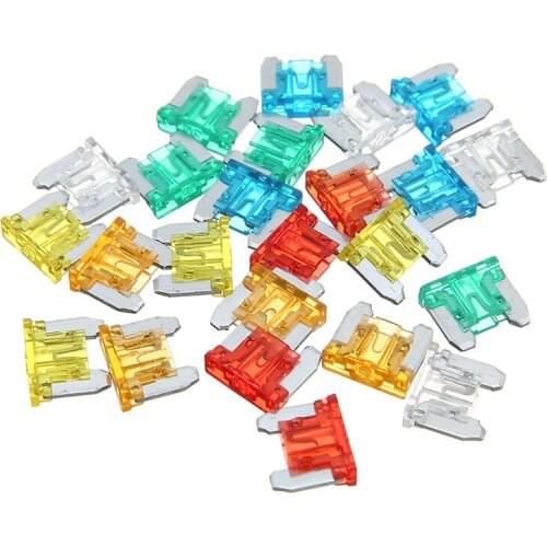 New Arrival 24pcs 5A 10A 15A 20A 25A 30A Assorted Micro Mini Fuse Auto Car Van Truck Small Fuses Kit